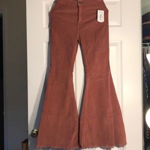 Super fun high waisted corduroy flare jeans